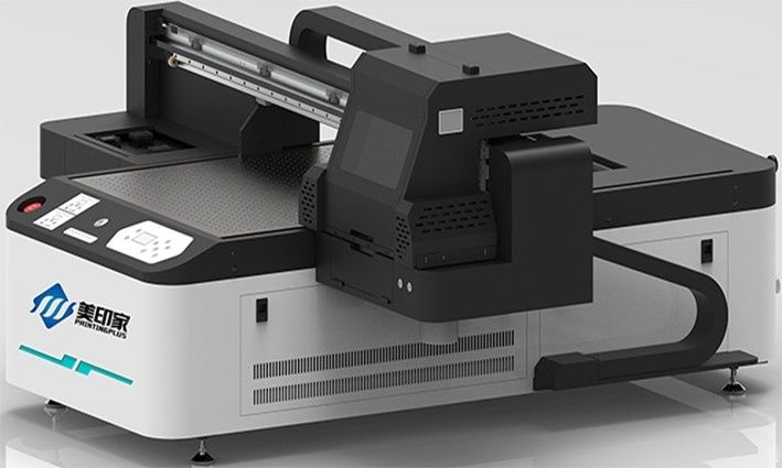 Imprimante à plat à jet d'encre UV avec encre de vernis pour matériaux mats et texturés brillants