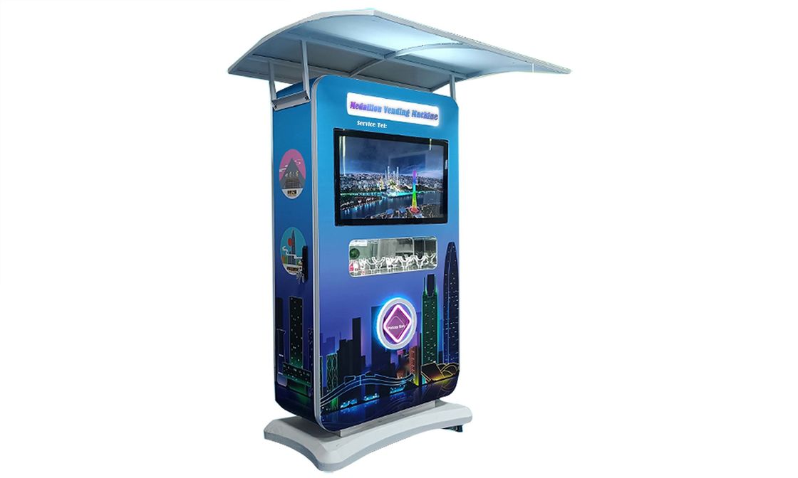 100 pièces / canal personnaliser la variété de couleur automatique souvenir machine à vendre